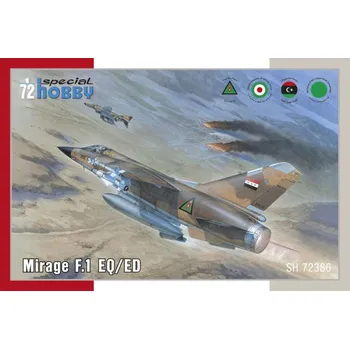 Plastikový model 1/72 Mirage F.1 EQ/ED (4x camo) re-issue