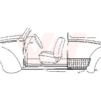 Příslušenství karosérie Boční stěna VAN WEZEL 5801.42