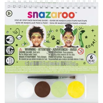 Výtvárné potřeby Barva na obličej Sada barev zvířátka s postupem 1174003, Snazaroo