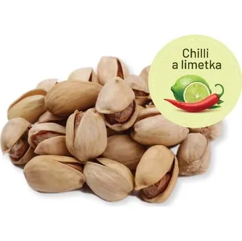Pistácie pražené CHILLI a LIMETKA