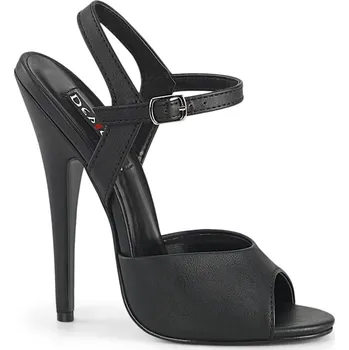 Dámské erotické boty Pleaser Domina-109 Blk Faux Leather Velikost 45