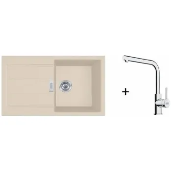 Granitový dřez Franke SET T115 - S2D 611-78 Tectonite Béžová + FS 3230.031 + ZÁRUKA 5 LET ZDARMA