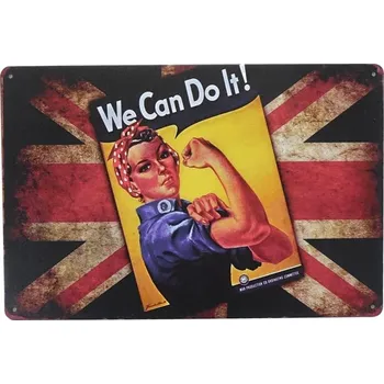 Plechová cedule Kovová cedule We can do it!