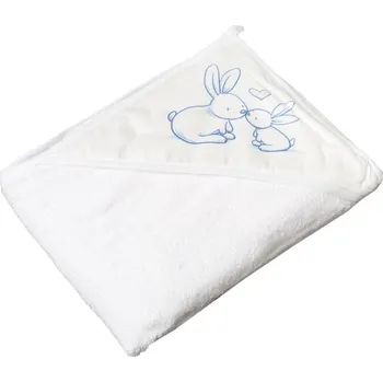 Osuška s kapucí 80x80 cm Tega Baby Little Bunny Barva: White