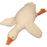 Plyšová hračka husa 95 cm bílá/oranžová