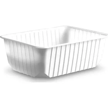 Obal na kolo Vanička PP hranatá bílá 186x133mm 1000ml 50ks