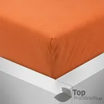 Jersey prostěradlo 220x200 Premium - Oranžová