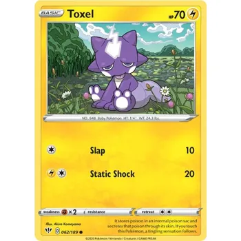 Sběratelská karetní hra Toxel 062/189 - Darkness Ablaze Typ karty: Non-Holo