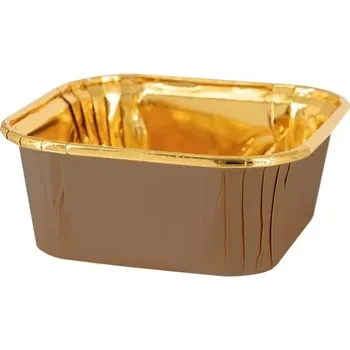 Formička Formičky pečicí hranaté hnědo-zlaté 10 ks