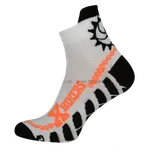 Hoza Kotníkové funkční sportovní ponožky X-Bikers H3023 bílá/oranžová vel. 35-38