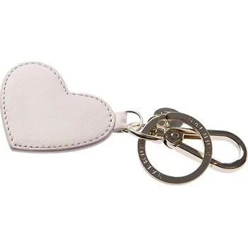 Balmuir Heart kožený přívěsek na klíče, růžový