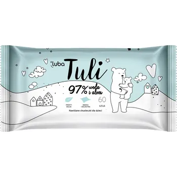 Dětský vlhčený ubrousek LUBA Tuli dětské vlhčené ubrousky s 97 % vody a aloe vera , 60 ks