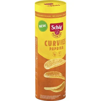 Slaná pochutina SCHÄR Curvies paprika chipsy bez lepku 170 g