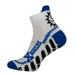 Hoza Kotníkové funkční sportovní ponožky X-Bikers H3023 bílá/modrá vel. 35-38