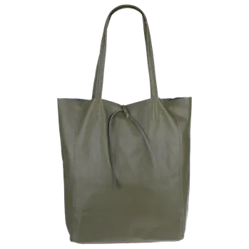 Kabelka NovaKabelka.cz Kožená italská kabelka Annalisa Verde Scura