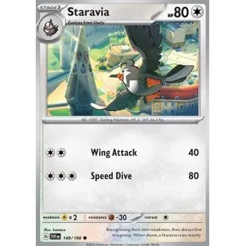 Sběratelská karetní hra Pokémon SV1en 149/198 Staravia - Scarlet & Violet Stav: Near Mint, Verze: REVERSE HOLO
