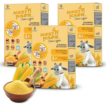 Dětská kaše Kozí kaše kukuřičná první přikrm od 4 měsíce multipack 3x200g