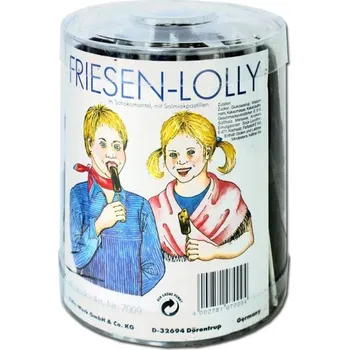 Bonbon Küfa Friesen Lolly Lutscher Salmiak Schokolade - lízátka 80 ks