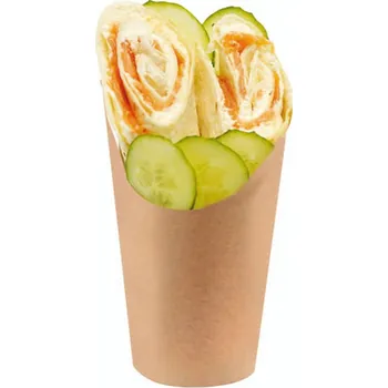 Jednorázové nádobí Garcia de Pou Papírový kornout na wrap GarciaDePou Ø70mm 270ml 100ks