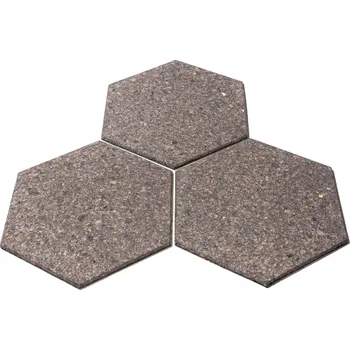 Stavební materiál Korkový obklad samolepicí, hexagon 38,5 x 10 cm 1,6 m2 hnědá