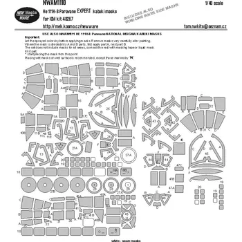 Plastikový model 1/48 Mask He 111H-8 Paravane EXPERT (ICM 48267)