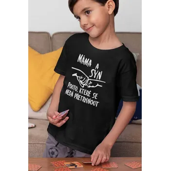 Chlapecké tričko Máma a syn pouto Barva: Černá, Velikost: 122