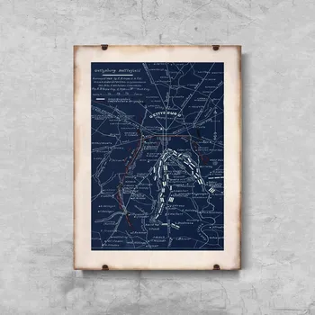 Plakát Dekorativní plakát Dekorativní plakát Battlefield v Gettysburgu