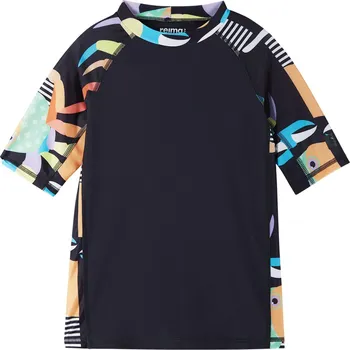 Kojenecké oblečení REIMA dětské koupací tričko Uiva Black vel. 104 cm