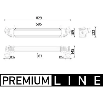 Chladič motoru Chladič turba MAHLE CI 620 000P
