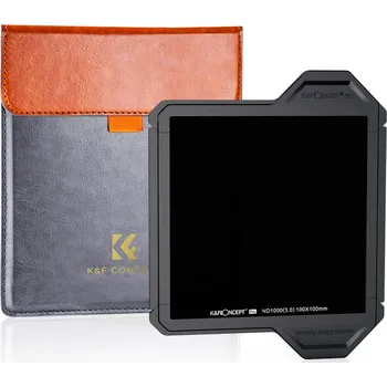 K&F 100*100*2MM Square Full ND1000 with Lens Protection Bracket