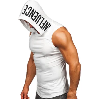 Bílé pánské tílko tank top s potiskem Bolf 2537 - 2XL