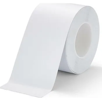 Lepicí páska Bílá plastová voděodolná protiskluzová páska FLOMA Resilient Standard - 18,3 m x 10 cm a tloušťka 1 mm