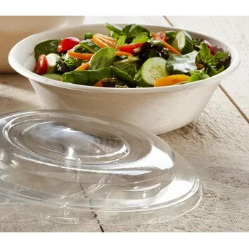 Jednorázové nádobí Sabert Miska na salát z cukrové třtiny 750ml Ø210mm 75ks