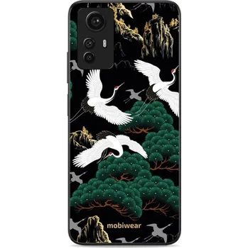 Pouzdro na mobilní telefon Lesklý kryt Mobiwear Glossy - Xiaomi Redmi Note 12S - G042G - Jeřábi (Prémiové lesklé pouzdro, obal, kryt Mobiwear Glossy na mobil Xiaomi Redmi Note 12S - G042G - Jeřábi, materiál Plast + TPU silikon - krytí po všech stranách, neošoupatelný potisk, tenké)