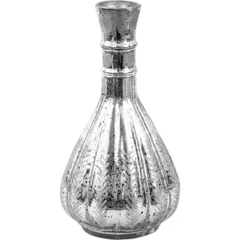 Váza Dekorativní váza Stříbrná 13*25 cm – 13x25 cm