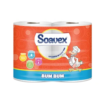 Toaletní papír Maják Utěrky kuch.Soavex 2ks/2vrs. Bum-Bum /2x25m/