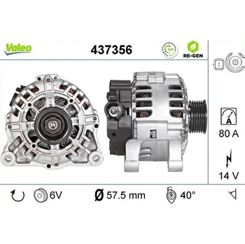 Autoelektrika generátor VALEO 437356