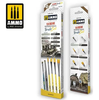 AMMO by Mig Jimenez Extreme Weathering Diorama Brush Set