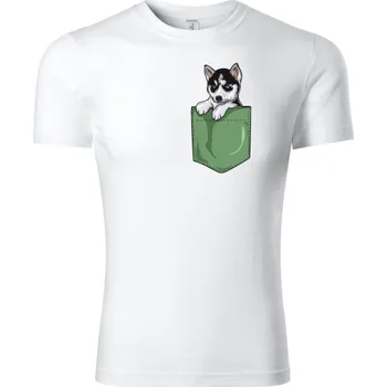 Fenomeno Dětské tričko Husky Velikost: 134 cm/ 8 let, Barva trička: Bílé