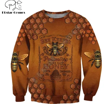 Pánská mikina Unisex mikina Chovatel včel 3D potisk Chovatel včel Velikost: 3XL, Barva (Varianta): Mikina