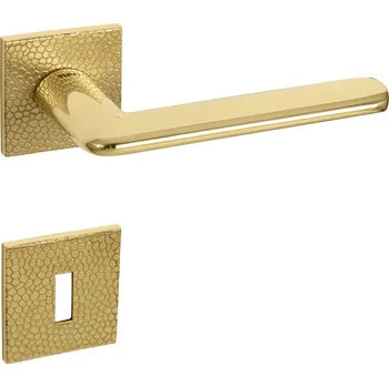 Dveřní kování TI - ELIPTICA - HR 4165 5SQ T1 bez spodní rozety, klika/klika OLV - Mosaz leštěná lakovaná (33)