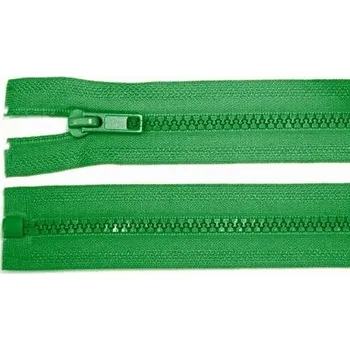 Zip Zdrhovadlo zip kostěný 40 cm dělitelný trávová zeleň