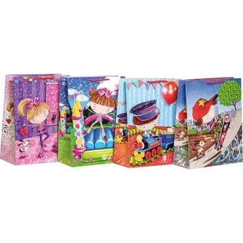 Dárková taška ARGUS Dárková papírová taška (22,5 x 31,5cm) mix 10ks 07559009