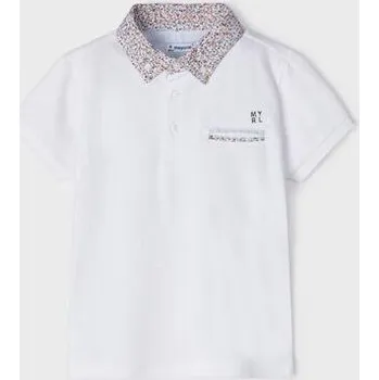 dětské polo tričko letní bílé Mayoral 3152-40 velikost 122
