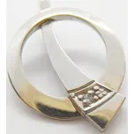 Klenoty Budín Dámský zlatý přívěsek z bílého zlata se zirkonem 585/1,32gr HK3121 (Klenoty Budín Dámský zlatý přívěsek z bílého zlata se zirkonem 585/1,32gr HK3121)