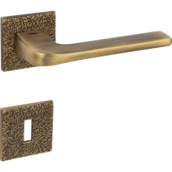 Dveřní kování TI - DARA - HR 4007 5SQ T3 rozety PZ, klika/klika OGS - Bronz česaný matný (77)