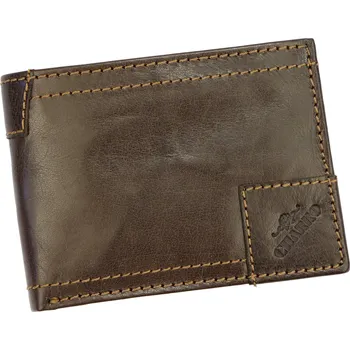 Peněženka Pánská kožená peněženka Charro IASI 1123 hnědá