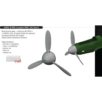 Plastikový model Eduard 1/48 Bf 109K-4 propeller PRINT (EDUARD)