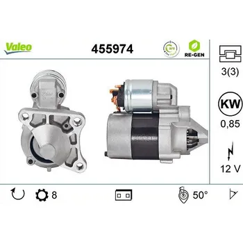 Autoelektrika Startér VALEO 455974