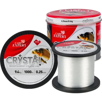 Carp Expert vlasec Crystal Transparentní Průměr: 0,20mm, Návin: 1000m